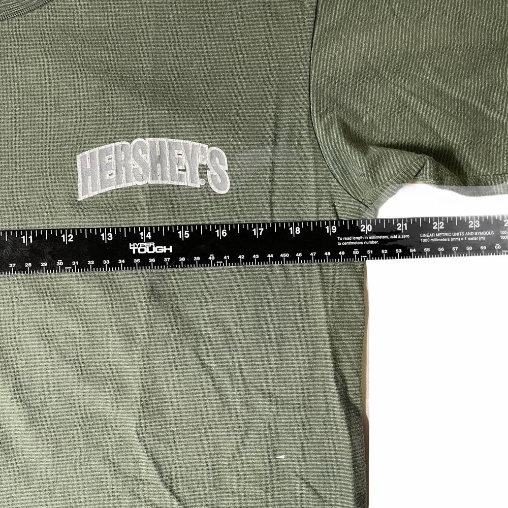 Vintage 90’s Mens Medium Hersheys Chocolate‎ Striped Promo Single Stitch T-Shirt - Picture 4 of 6